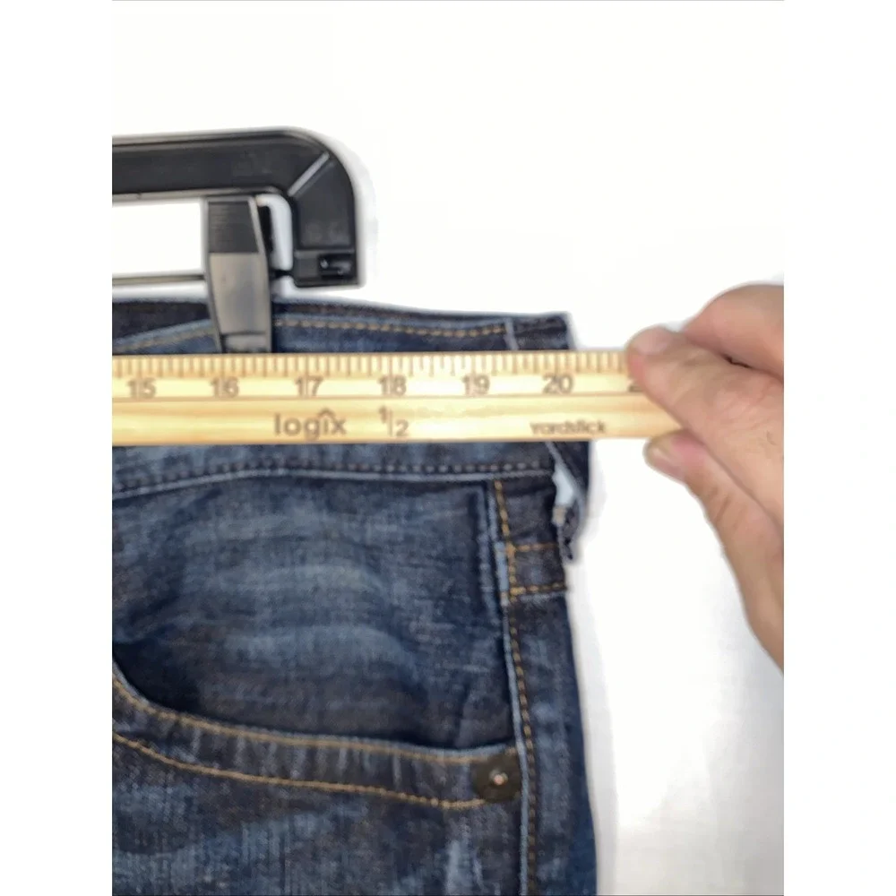 Men's True‎ Religion Ricky Pyramid Studded Straight Blue Jeans  38